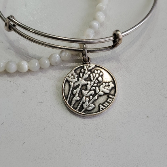 Alex and Ani Aunt Silvertone 2-bracelet Gift Set - Picture 3 of 8